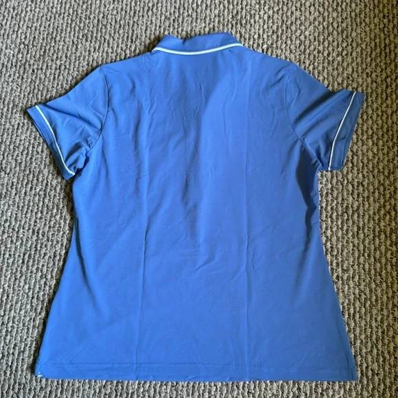 Women's Blue Polo Shirt - Picture 6 of 6